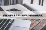 国际大体联世界杯（国际大体联世界杯赛果）