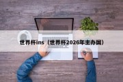 世界杯ins（世界杯2026年主办国）